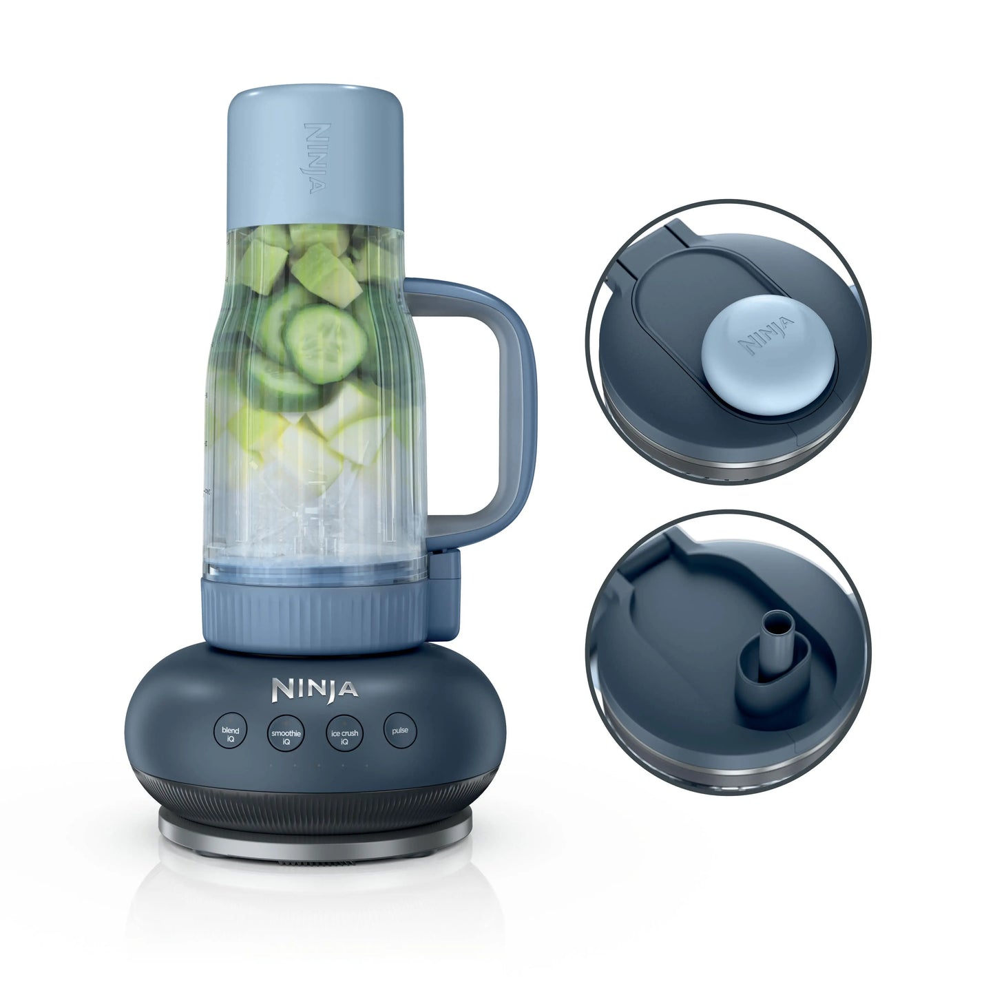 Portable Personal Blender with Travel Cup Powerful Smoothie Maker Leakproof Lid for Daily Use