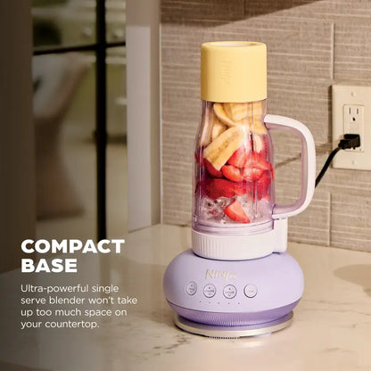 Portable Personal Blender with Travel Cup Powerful Smoothie Maker Leakproof Lid for Daily Use