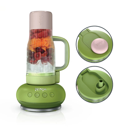 Portable Personal Blender with Travel Cup Powerful Smoothie Maker Leakproof Lid for Daily Use