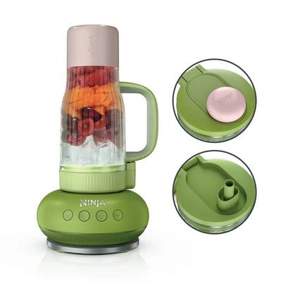 Portable Personal Blender with Travel Cup Powerful Smoothie Maker Leakproof Lid for Daily Use