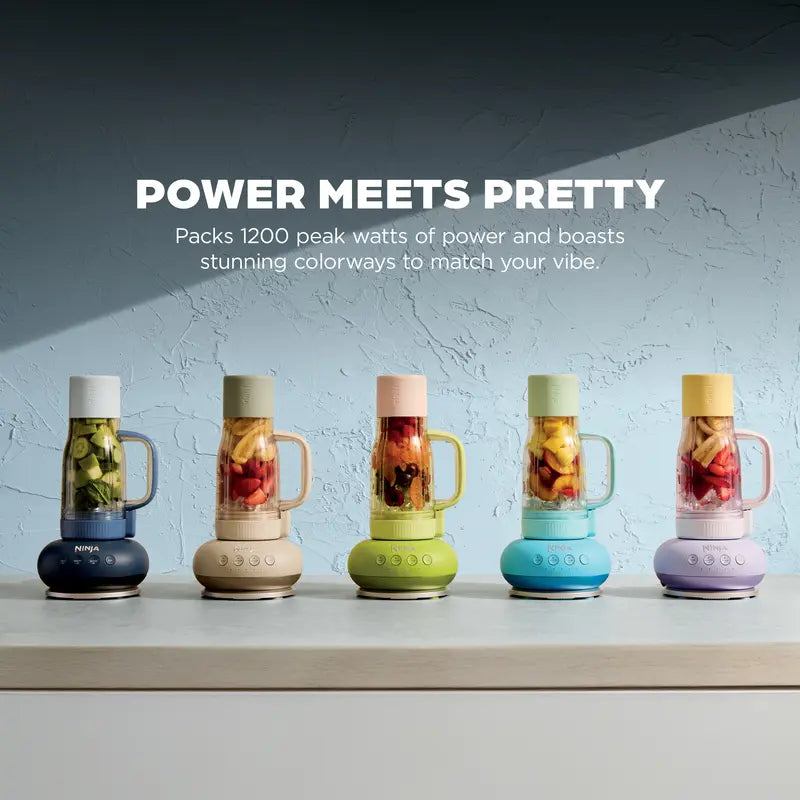 Portable Personal Blender with Travel Cup Powerful Smoothie Maker Leakproof Lid for Daily Use